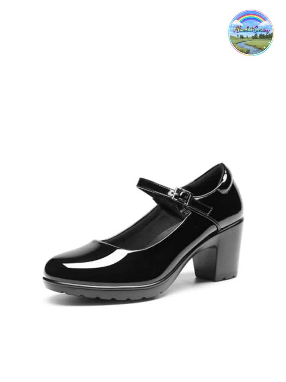 Mary Jane Heels with Arch Support and Cushioned Block Heel